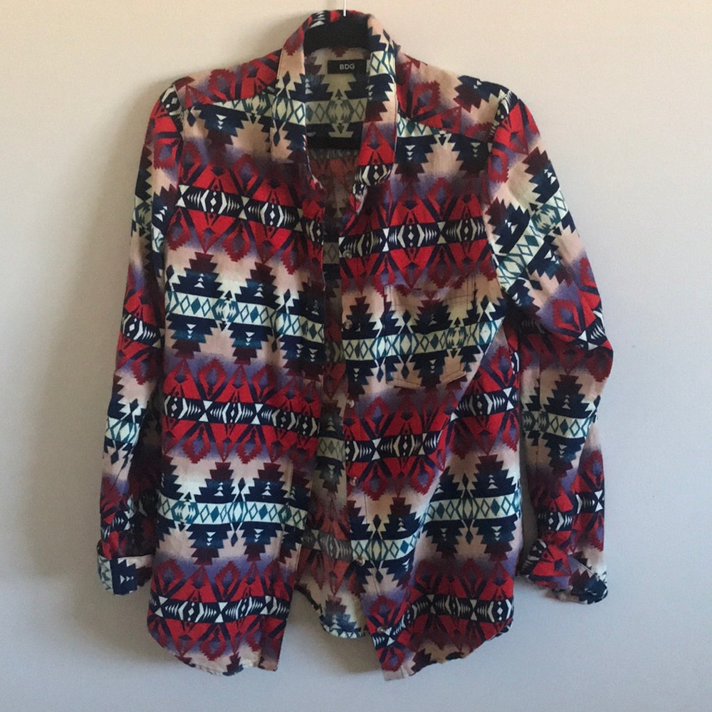 Urban Outfitters-BDG tribal print button down